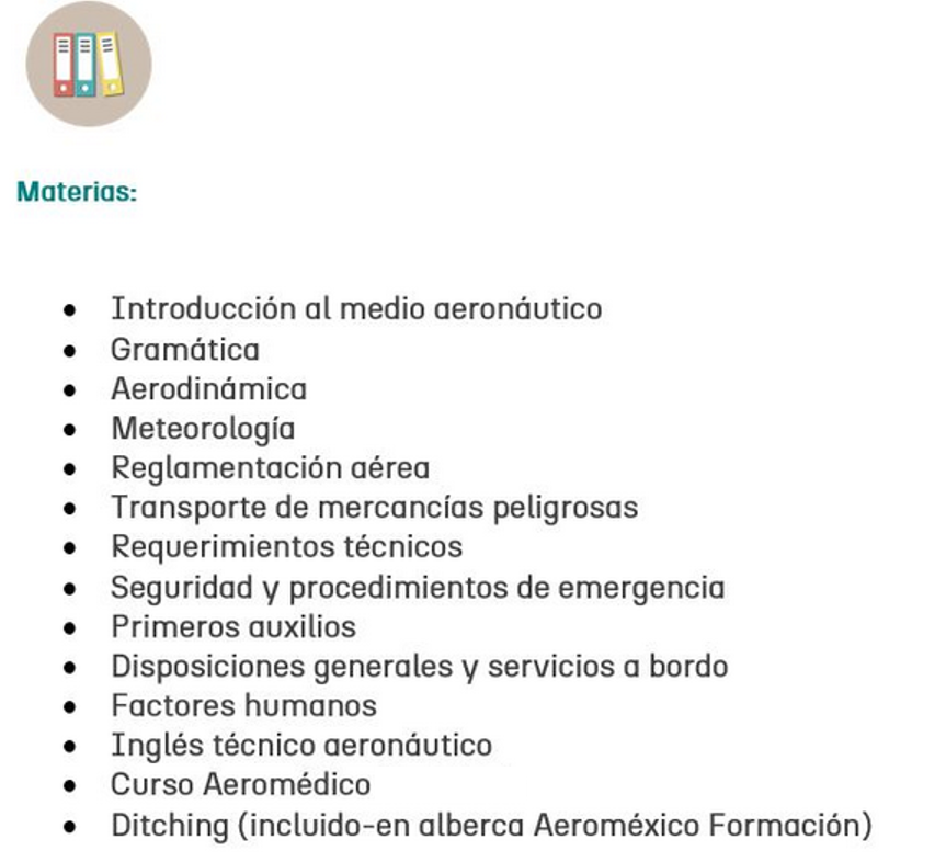 MATERIAS SOBRECARGO